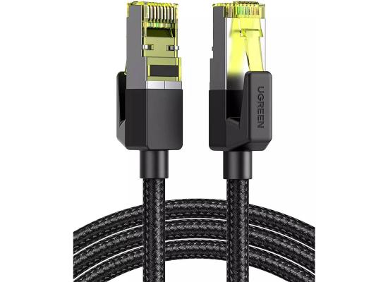 UGREEN CAT7 Ethernet Cable Braided Pure Copper 15M - Black